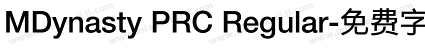 MDynasty PRC Regular字体转换